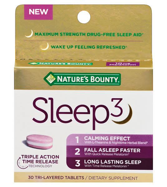 NATURES BOUNTY Sleep3, Tri-Layered Tablets