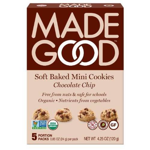 Madegood Organic Chocolate Chip Soft Baked Mini Cookies 5 Pack