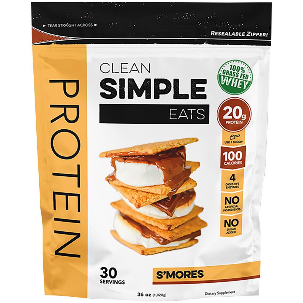 Clean Simple Eats S Mores Dietary Supplements Protein Powder (36 oz)