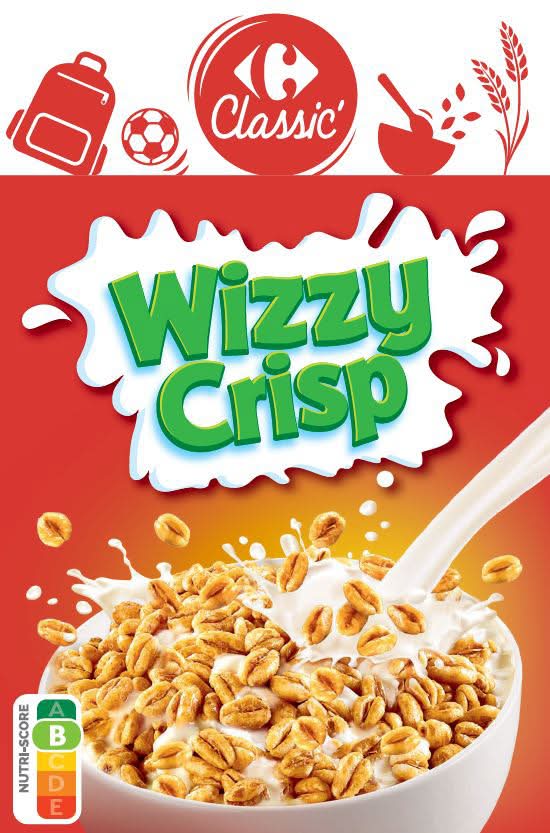 Carrefour Classic' - Wizzy crisp céréales blé, miel (375g)