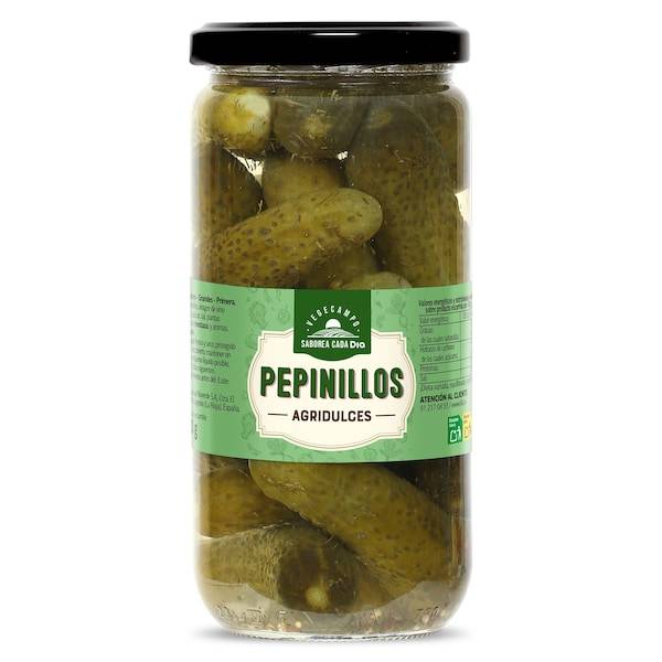 Pepinillos agridulces Vegecampo frasco 360 g