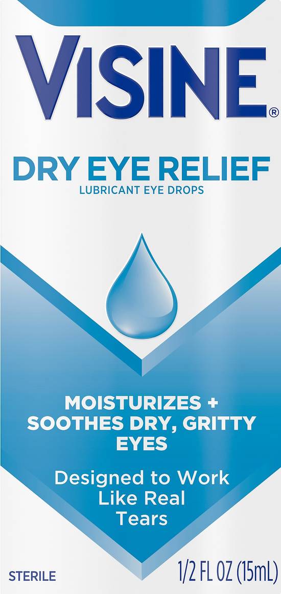 Visine Dry Eye Relief Lubricant Eye Drops