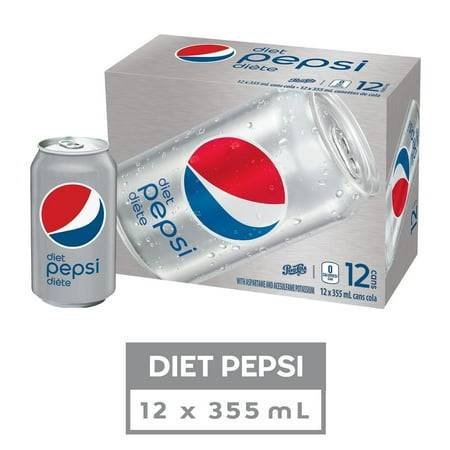 Pepsi Diet Cola (12 x 355 ml)