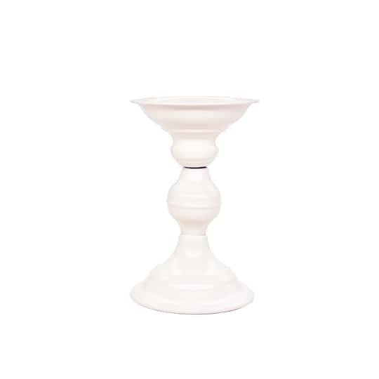 Cream Metal Pillar Candle Holder By Ashland