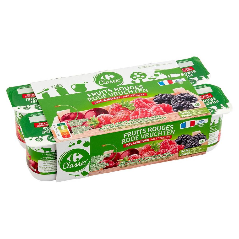 Carrefour Classic'' Fruits Rouges 8 x 125 g