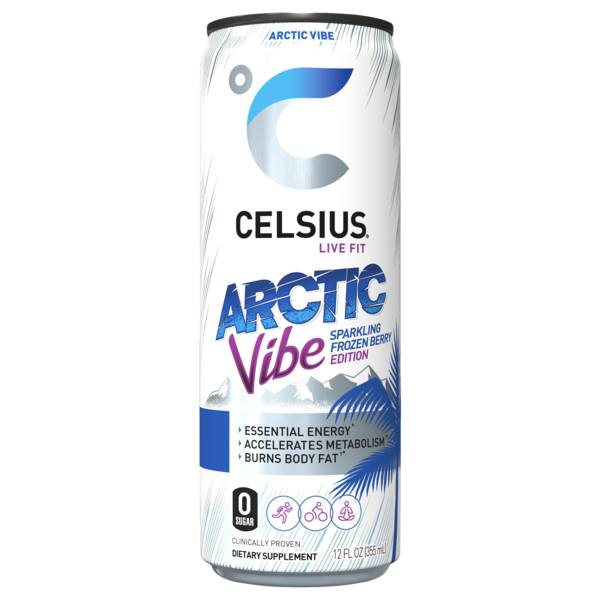 Celsius Arctic Vibe Sparkling Frozen Berry 12oz