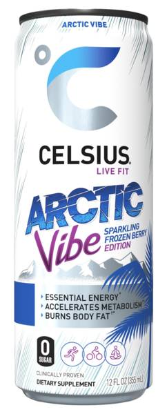 Celsius Arctic Vibe Sparkling Frozen Berry 12oz