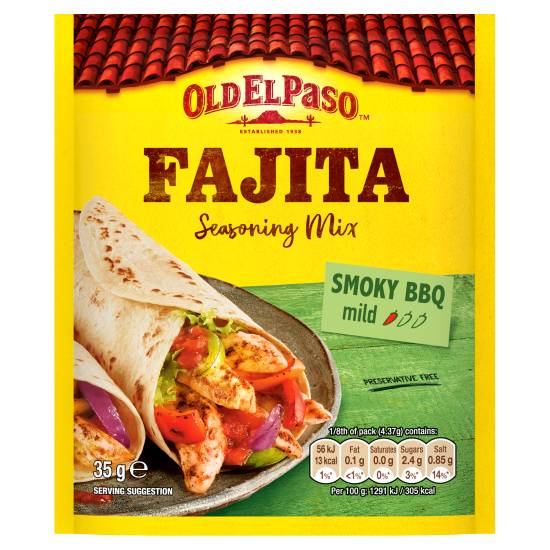 Old El Paso Fajita Seasoning Mix Smoky Bbq (35g)