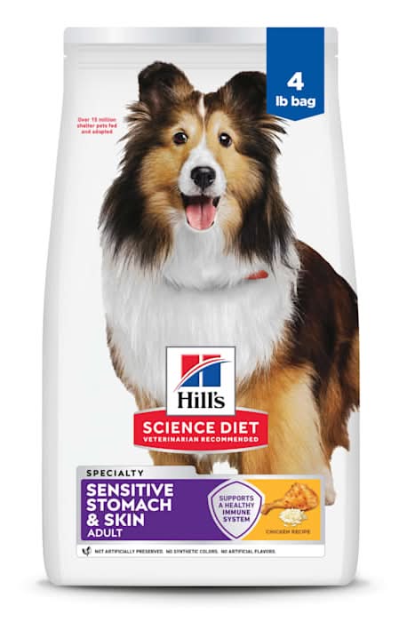 Hill's Science Diet Adult Sensitive Stomach & Skin Chicken Recipe Dry Dog Food, 4 lbs.