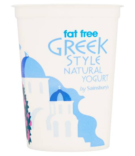 Sainsbury's Fat Free Greek Style Natural Yogurt (500g)
