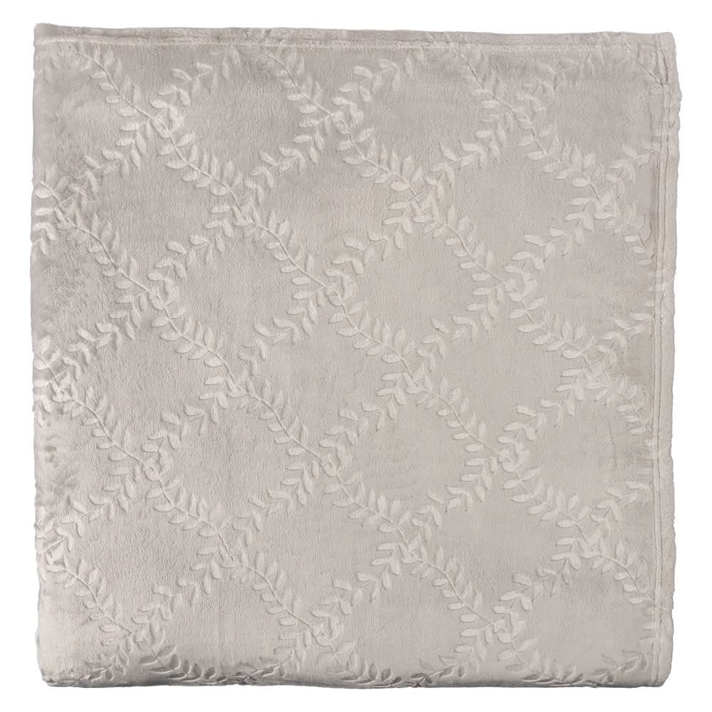 Kirkton House Full/Queen Gray Sculpted Blanket