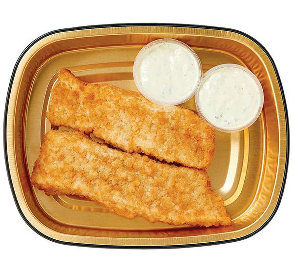 Wegmans Gold Pan Breaded Cod Fillets with Tartar Sauce, 2 Pack, Ready to Cook