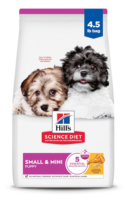 Hill's Science Diet Small & Mini Chicken Meal & Brown Rice Recipe Dry Dog Food, 4.5 lbs.