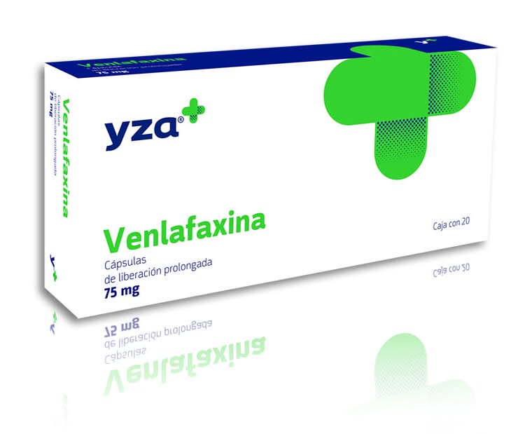 Yza · Venlafaxina cápsulas 75 mg (20 un)