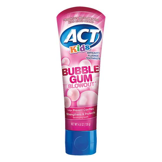 Act Kids Bubble Gum Blowout Toothpaste