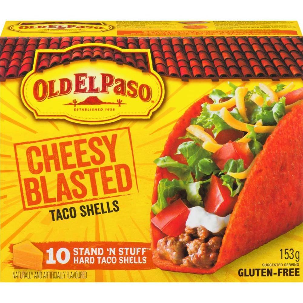 Old El Paso · Taco Shells, Nacho Cheese (153 g)
