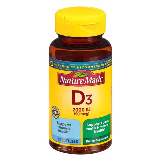 Nature Made Softgels Vitamin D3 90 ct