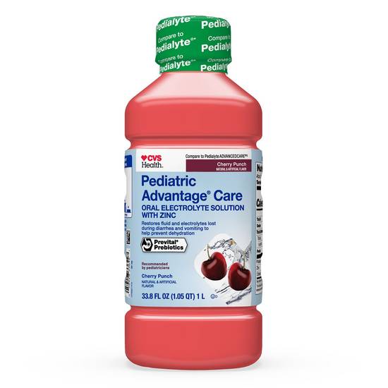 CVS Health Advantage Care Pediatric Electrolyte Solution, Cherry Punch, 1 L