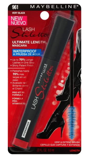 Maybelline 961 Very Black Lash Stiletto Waterproof Mascara (22 fl oz)