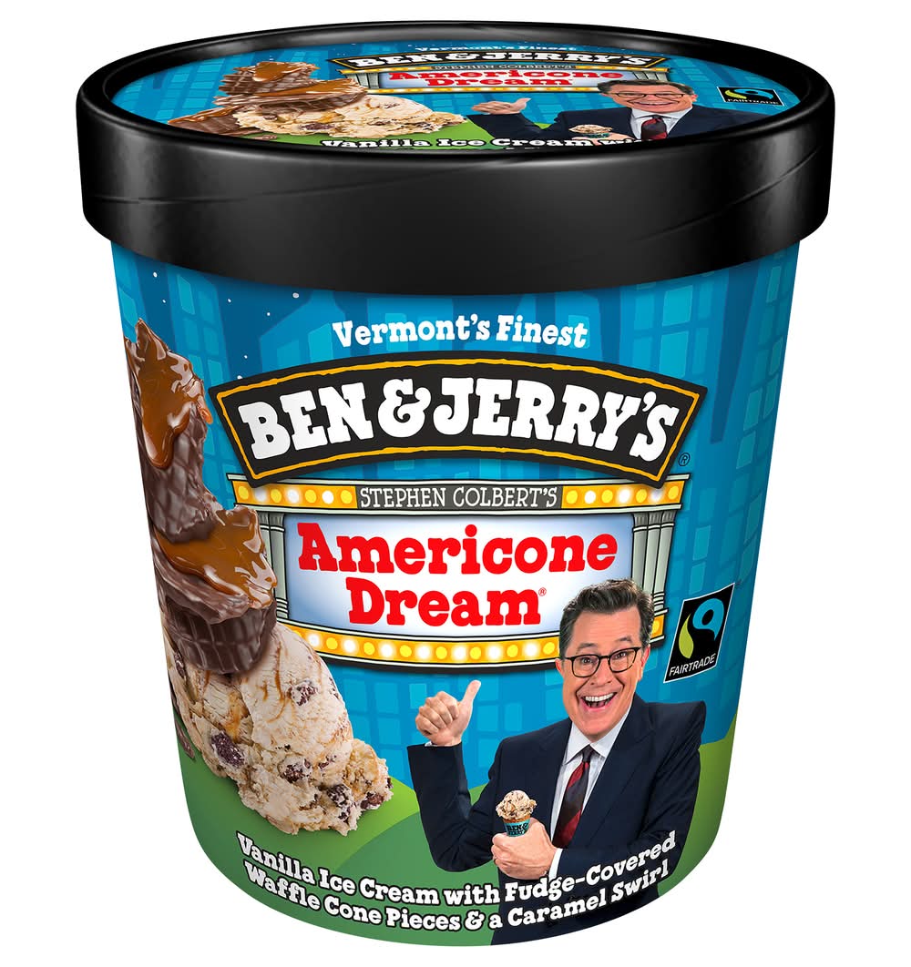 Ben & Jerry's Stephen Colbert's Ice Cream, Americone Dream (16 oz)