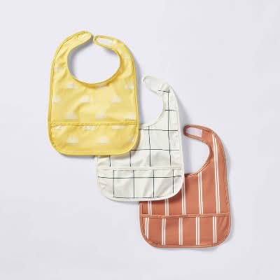 Cloud Island Water Resistant Bibs (3 ct)