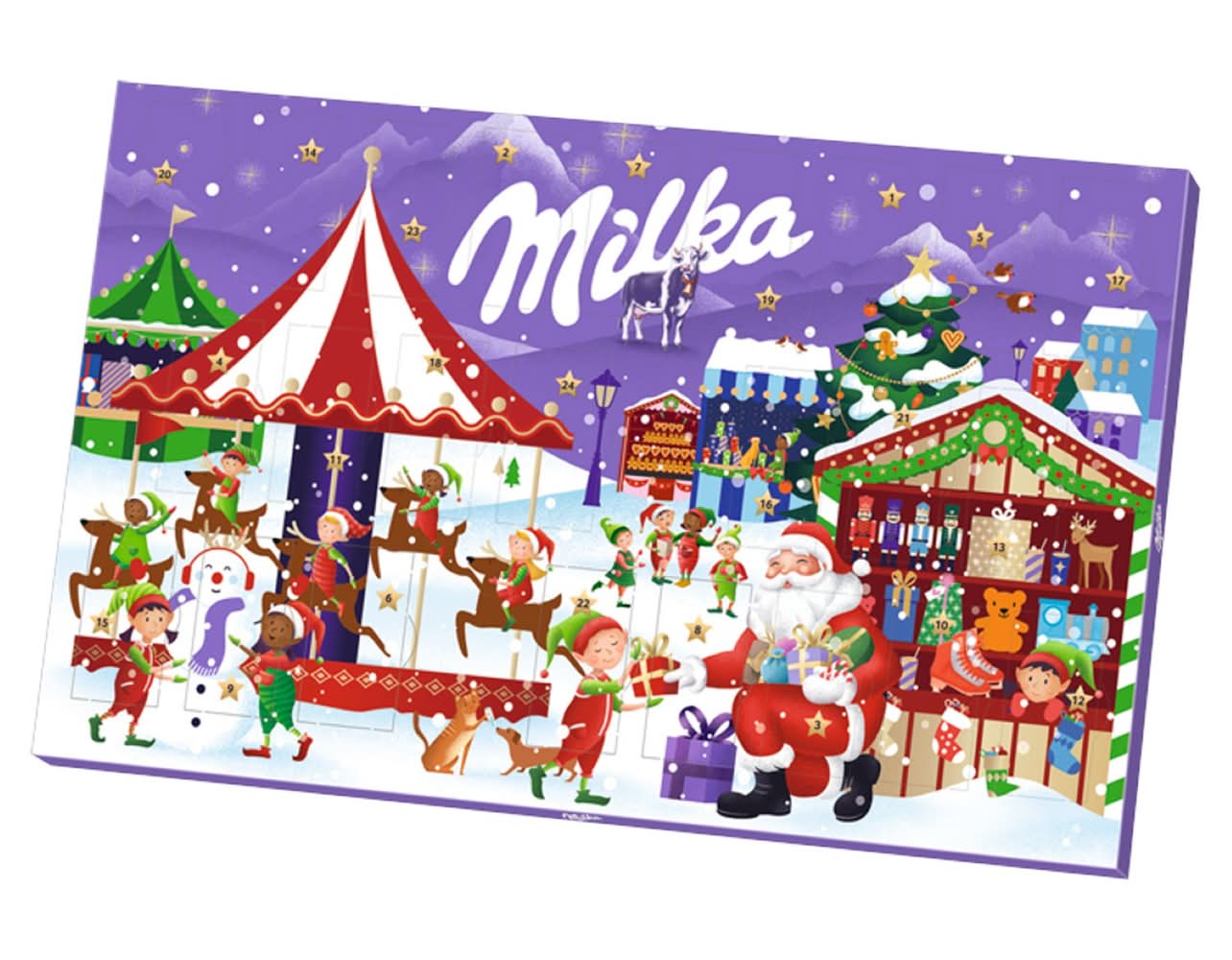 Milka - Calendrier de l'avent enfants chocolat au lait (119,6g)