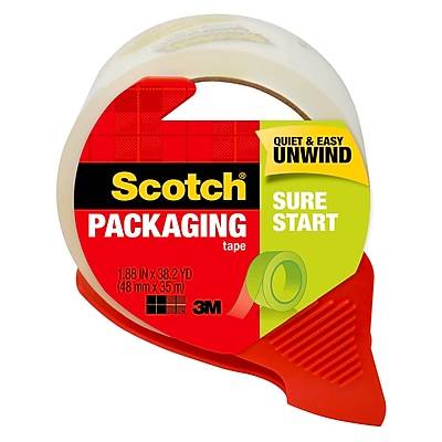 Scotch Sure Start Shipping Tape With Dispenser 1-7/8" X 38.2 Yd.clear