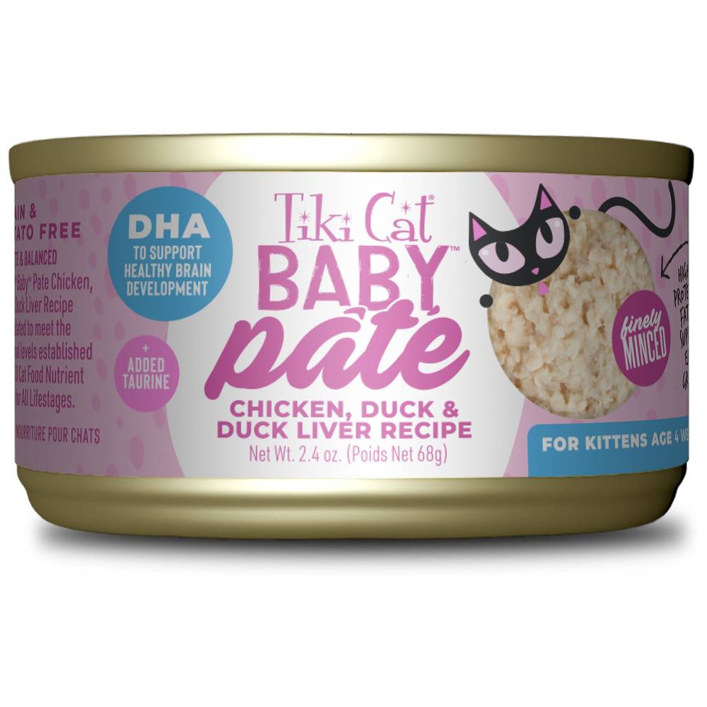 Tiki Cat Baby Kitten Wet Food - High Protein (chicken-duck liver)