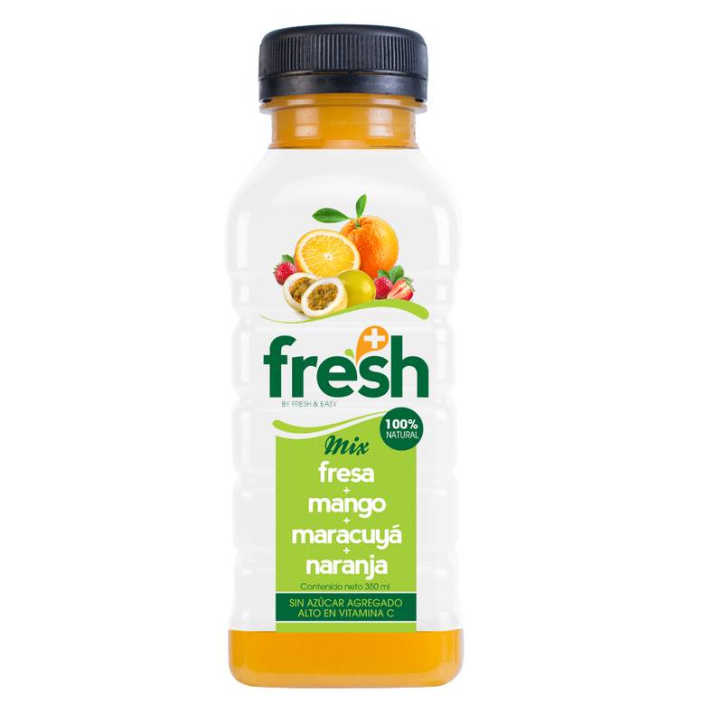 Batido Fresh Fresa-Maracuyá-Naranja-Mango Botella 300 ml