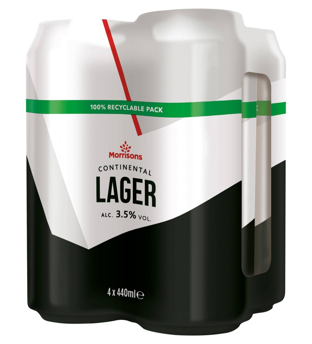 Morrisons Lager 3.5% 4X440Ml