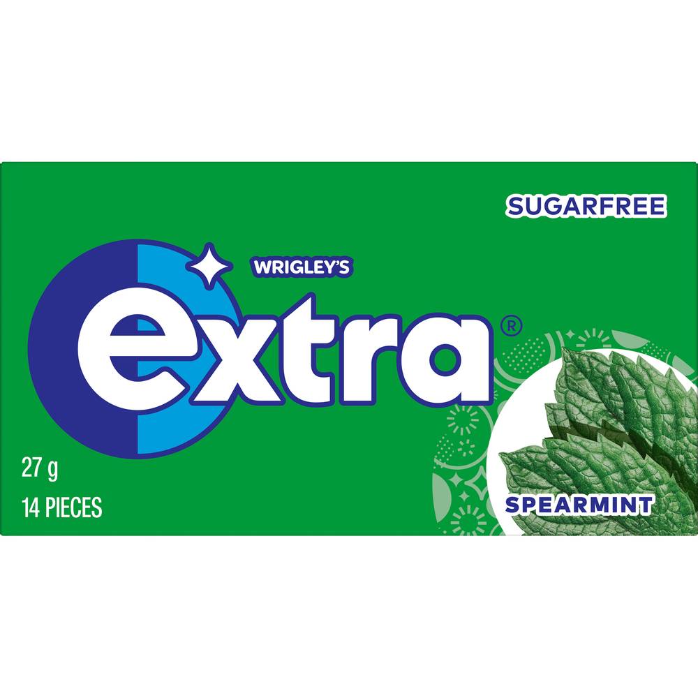 Wrigley's Sugar Free Chewing Gum, Spearmint (27g, 14 pack)