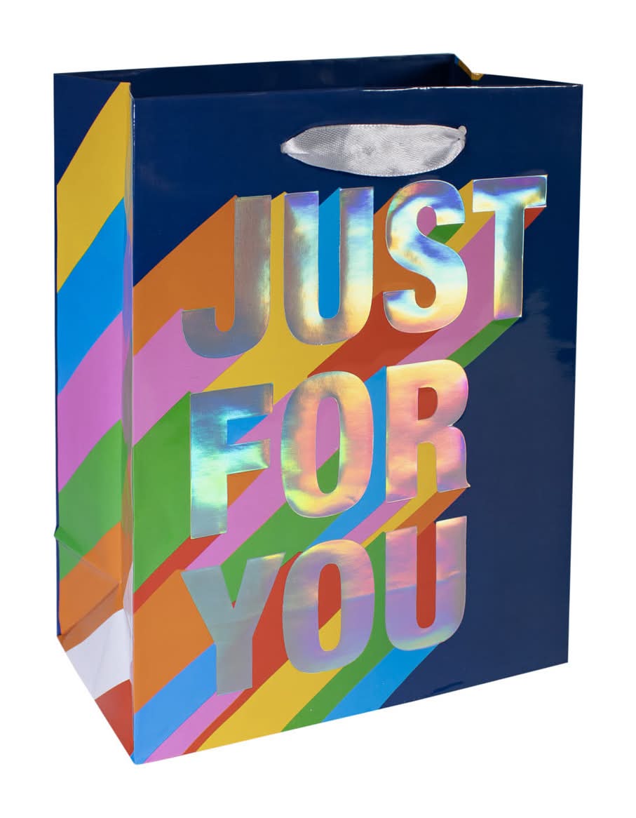 321 Party! Medium Colorful Birthday Gift Bags 2 Pk 2 Assorted Patterns