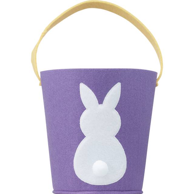 Cottondale Fabric Easter Bunny Basket, Purple