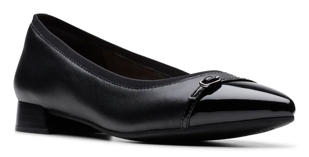 Clarks Natalyn Dusk Flat (Black Medium - 6.5)