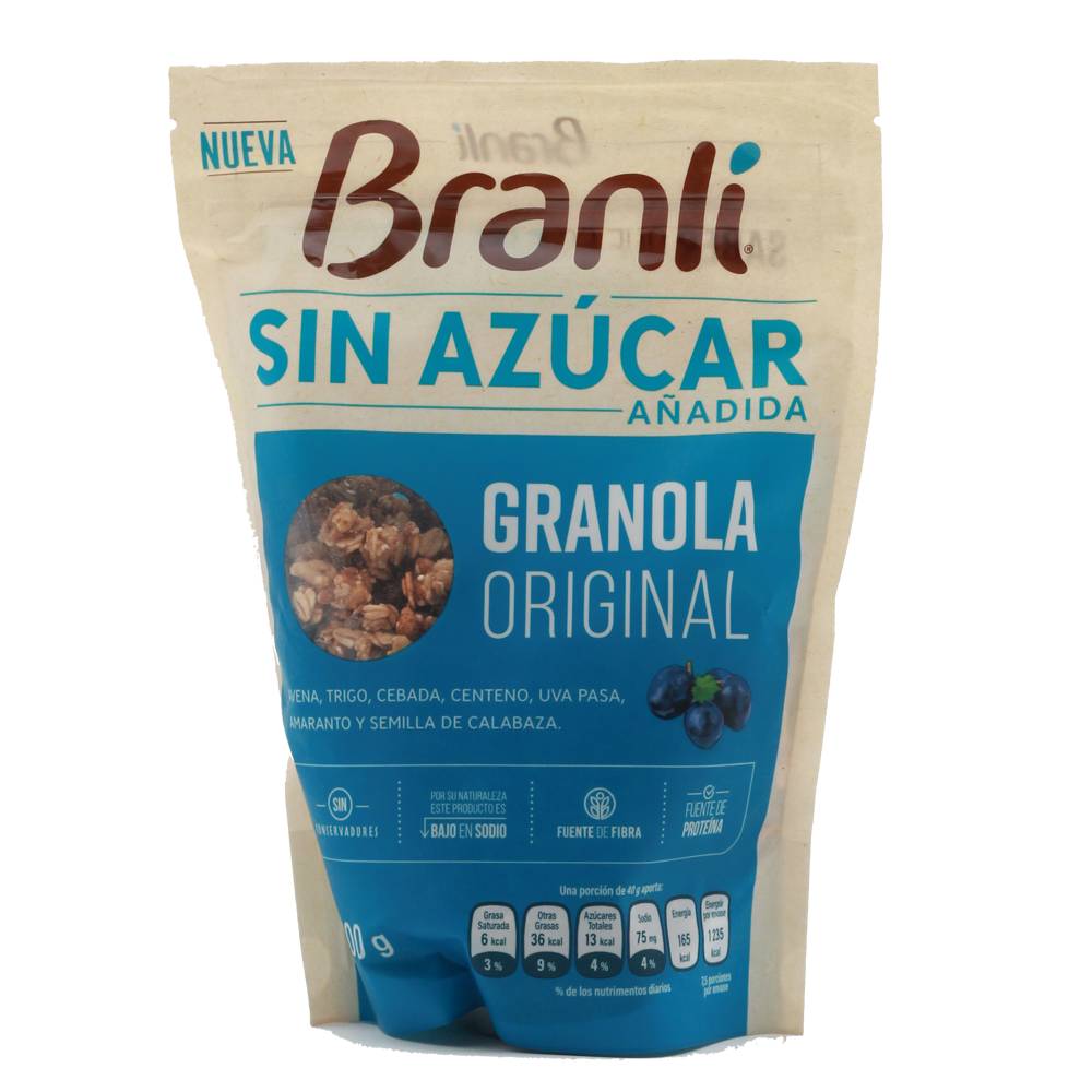 Branli granola original sin azúcar añadida (bolsa 300 g)