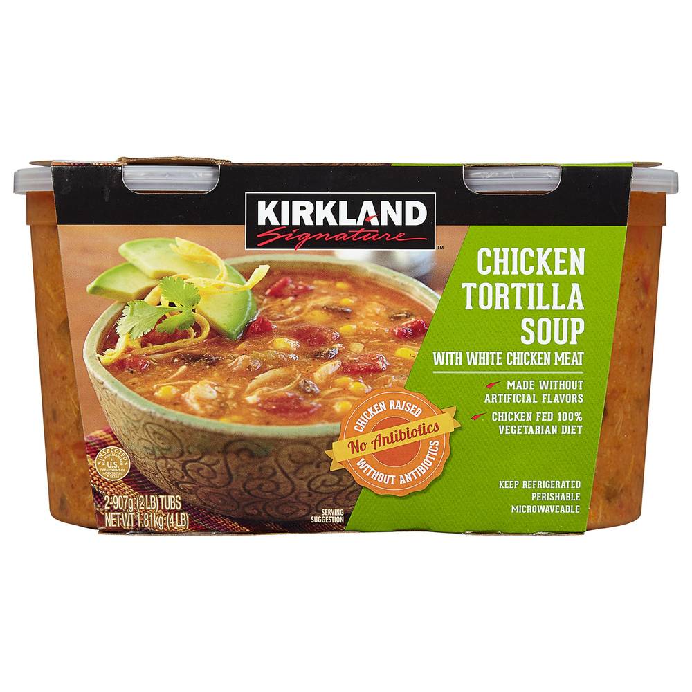 Kirkland Signature Chicken Tortilla Soup, 2 lbs, 2-count