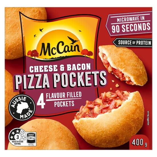 Mccain  Pizza Cheese Bacon Pocket Snacks