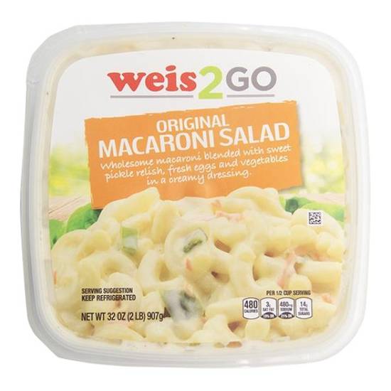 Weis 2 Go Deli Salad Macaroni