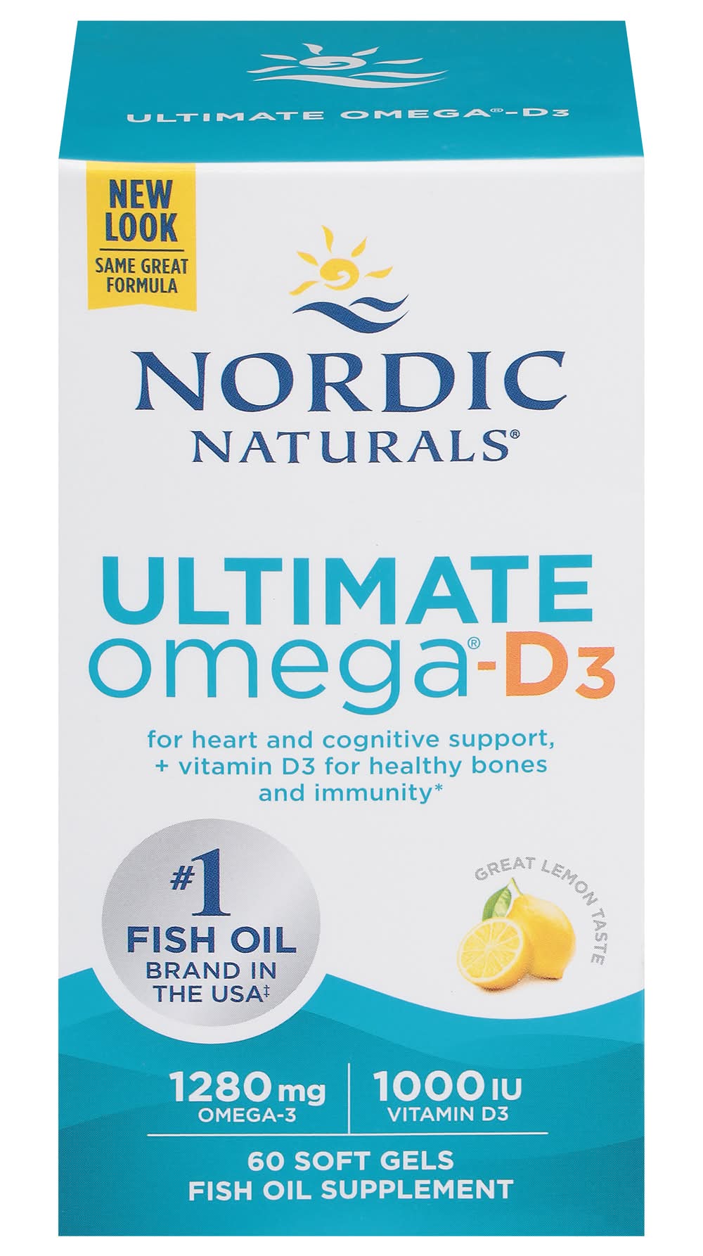 Nordic Naturals Ultimate 1280 mg Omega-3 + 1000 Iu Vitamin D3 (3.2 oz)