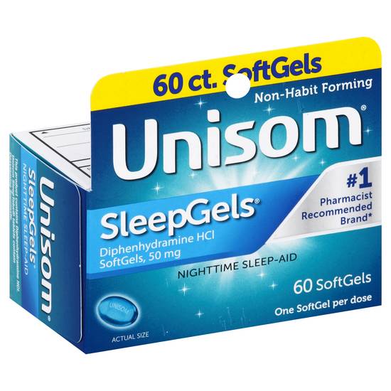 Unisom Sleepgels Nighttime Sleep-Aid (60 ct)