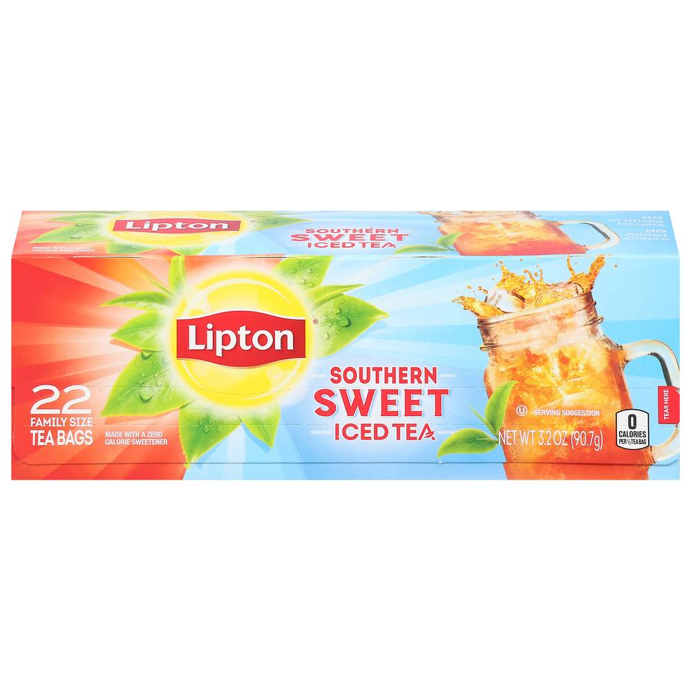 Lipton Iced Tea Bags, Southern Sweet (0.14 oz, 22 ct)