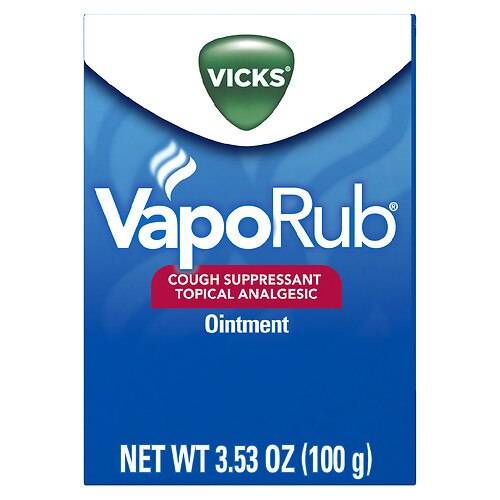 Vicks VapoRub, Original, Cough Suppressant, Topical Chest Rub & Analgesic Ointment Original - 1.76 oz
