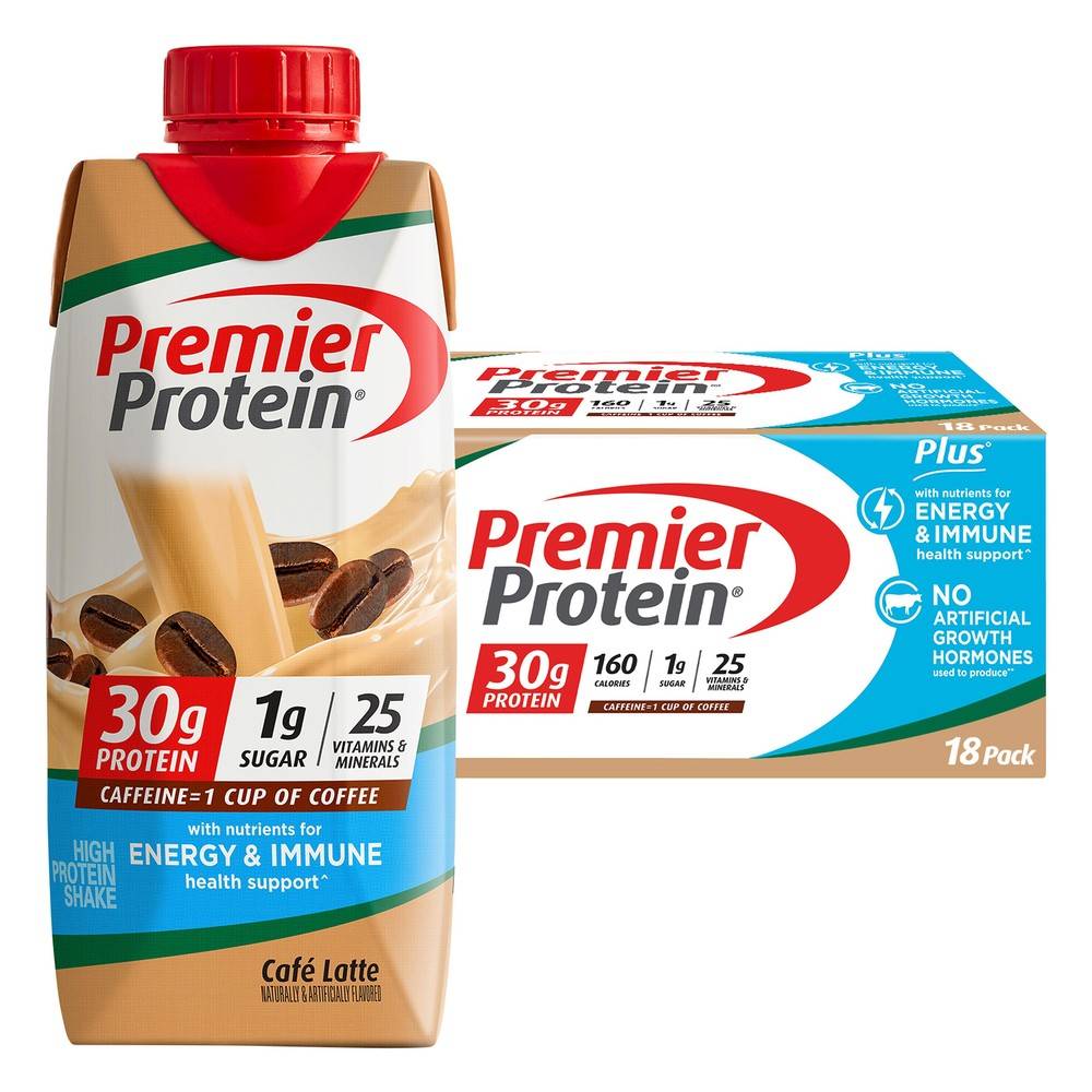 Premier Protein High Protein Shake Cafe Latte (18 x 11 fl oz)