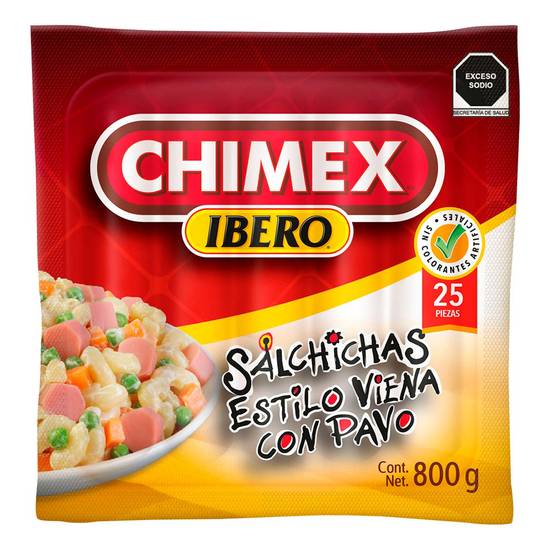 Ibero chimex salchicha estilo viena (al vacío 800 g)