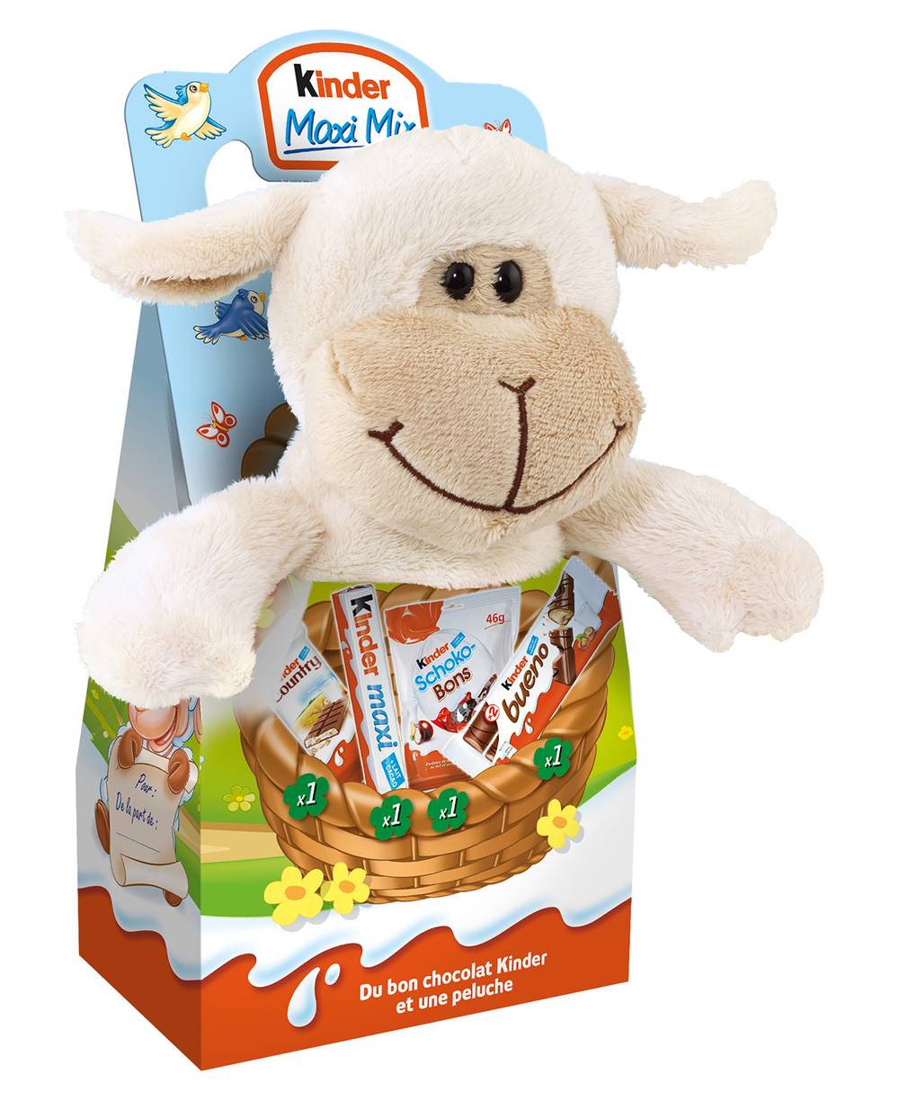 Kinder Mix peluche confiserie recouverte de chocolat supérieur au