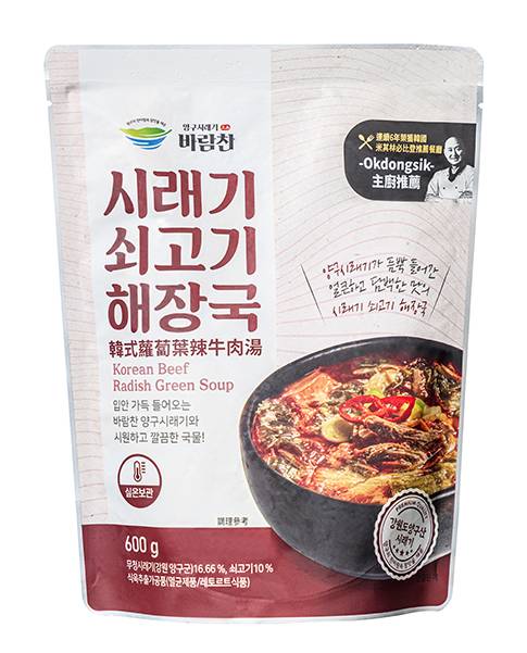 BARAMCHAN韓式蘿蔔葉辣牛肉湯600g