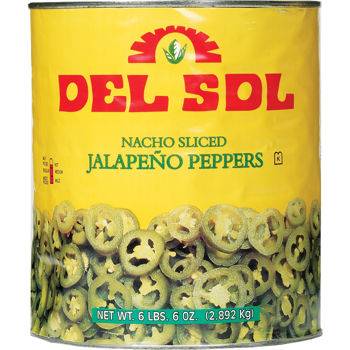 Del Sol - Nacho Sliced Jalapeno Peppers - #10 cans