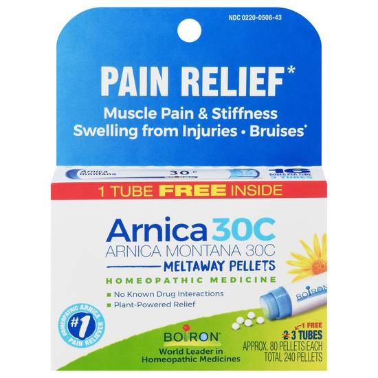 Boiron Arnica 30c Pain Relief Pellets(3 Ct)