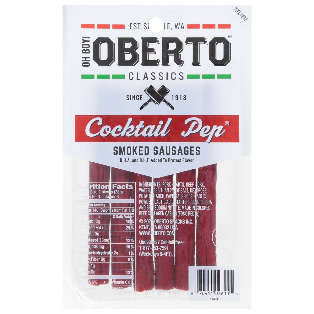 Oh Boy! Oberto Smoked Sausages Sticks