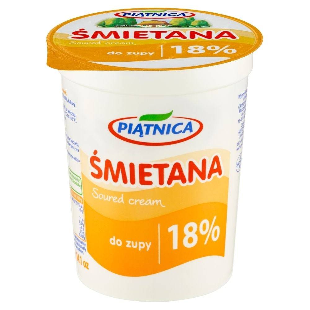 Piątnica Śmietana 18 % 400 g